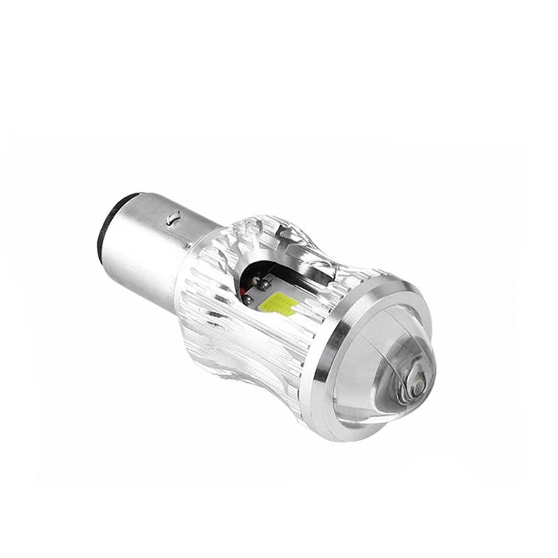

AC DC Led Lens Motorcycle Headlight H4 BA20D LED Moto High/Low Beam Led Spotlight Bulbs P15D Super Bright Dual Color White