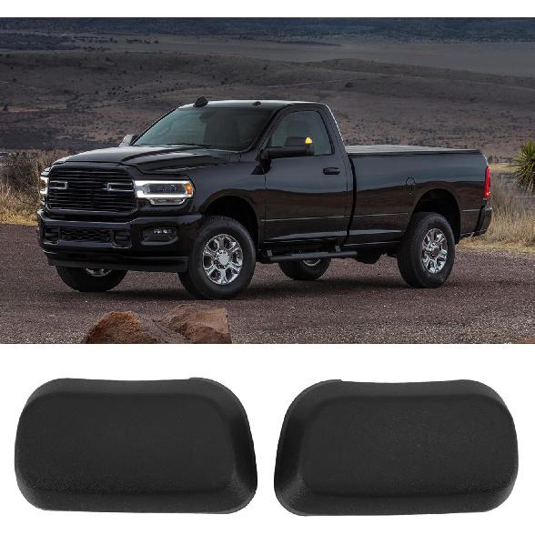 Side Step End Caps, Durable Protective Cover Easy Installation Truck Step End Caps 2PCS Black for Pickup Truck Owners Off-Road Adventures Daily