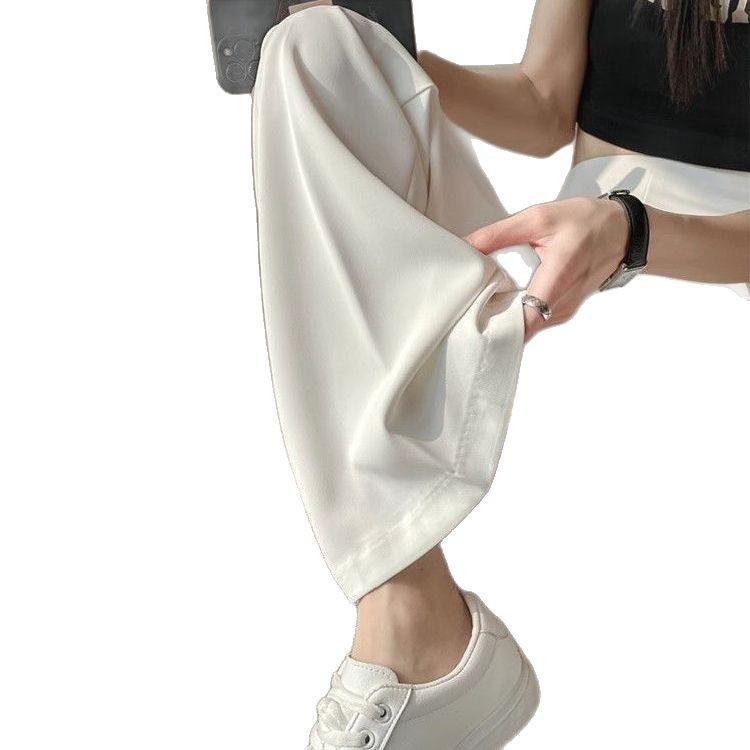 Women's Black High-Waisted Summer Suit Pants - Thin, Floor-Length, Straight, Petite, Narrow, & Wide-Leg Options