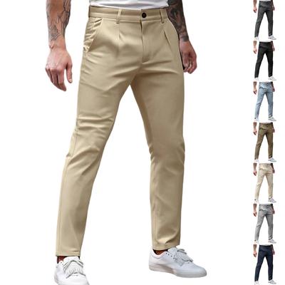 Mens Dress Pants Slim Fit Stretch Chino Pants For Men