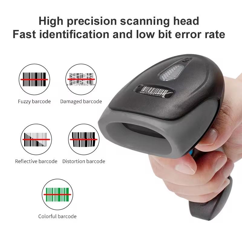 1D/2D Barcode-Leser USB Kabelgebunden/Drahtlos 2.4G WIFI Bluetooth Handheld Barcode QR-Code Scanner CMOS Bild Hochgeschwindigkeits-Dekodierung
