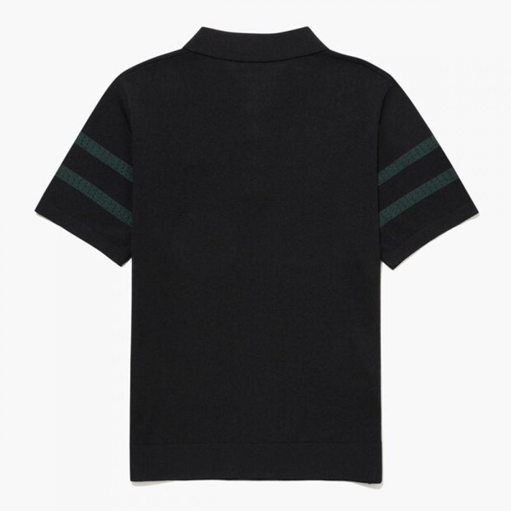 Munsingwear Men Short Sleeve Summer Sweater Black Mr221msw41
