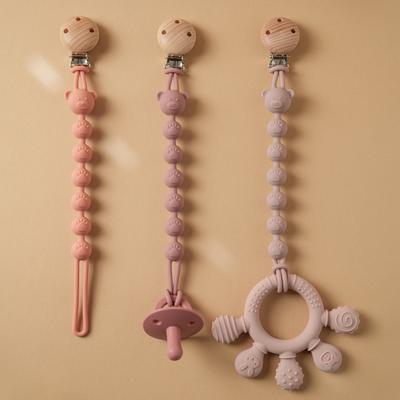 Color Kids 1Pcs Baby Pacifier Clips Pacifiers Chain Teethers Toys Dummy Nipples Holder Clip Appease Chain Babies Accessories