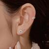 925 Silver Vanessa One-Touch Ring Earrings W
