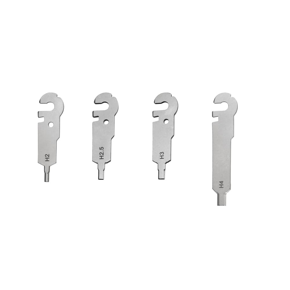 Roxon FLEX FT06 Unique Tool Accessory Set Wrench - Multi-Tool (Hex Set 2mm, 2.5mm, 3mm, 4mm)