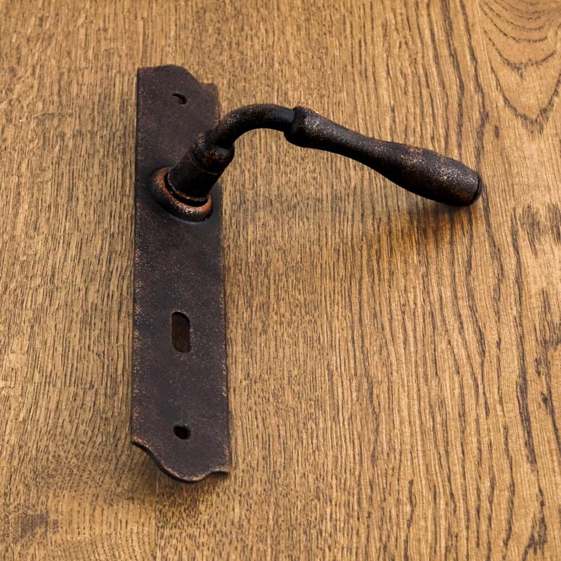 BRISTOL OLD-FINISHED Door Handle with Key Plate 72mm