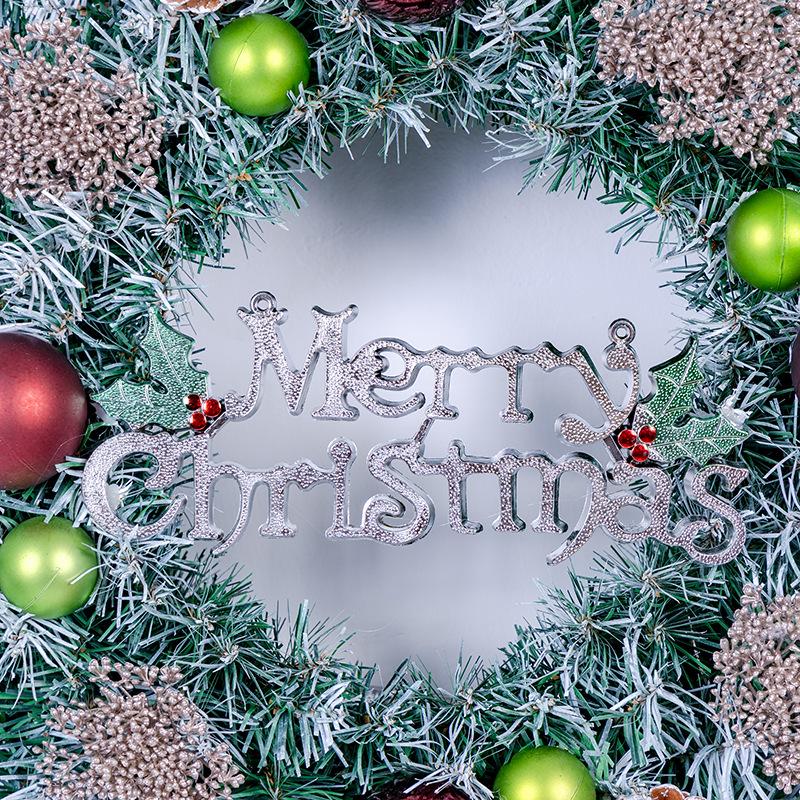 Festive Wreath: 40/50/60cm Artificial Christmas Decorations for Windows, Doors, and Trees