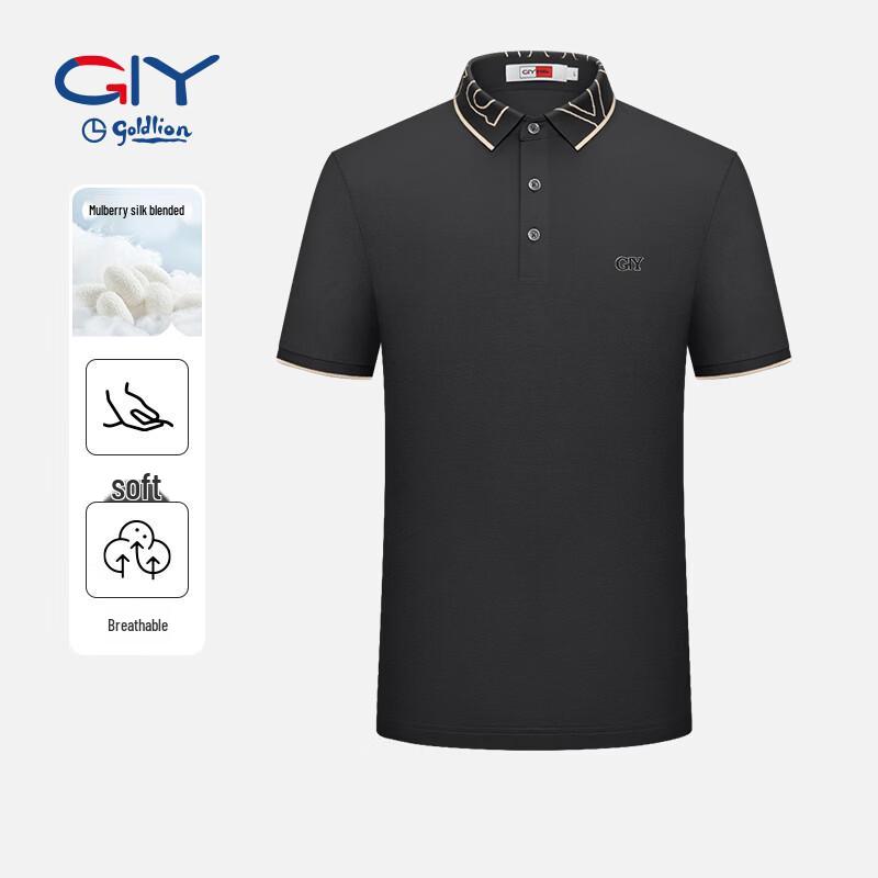 Goldlion GY Men s Silk Blend Breathable Polo T-Shirt XL