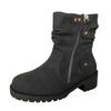 Women's Cowboy Country Boots Mid Calf Modern Round Toe Chunky Heel Ankle Boots Casual Boots for Women Booties
