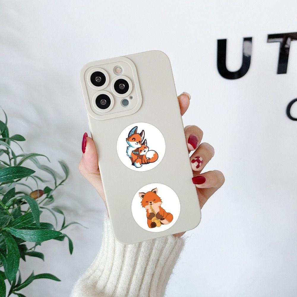 500Pcs 0.92 Inch Sticker Roll Fox Label for Party Decorations,Envelopes Card Reward Stickers