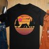 Sunset Mountain Camping T Shirt Outdoor Adventure Nature Lo