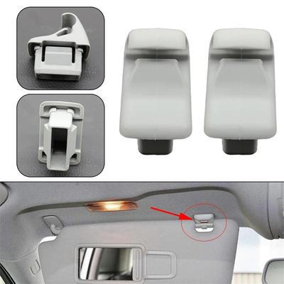 Neu 2 Stück Auto Sonnenblendenhalter Clip Grau Für Mitsubishi Lancer Outlander Sport ASX