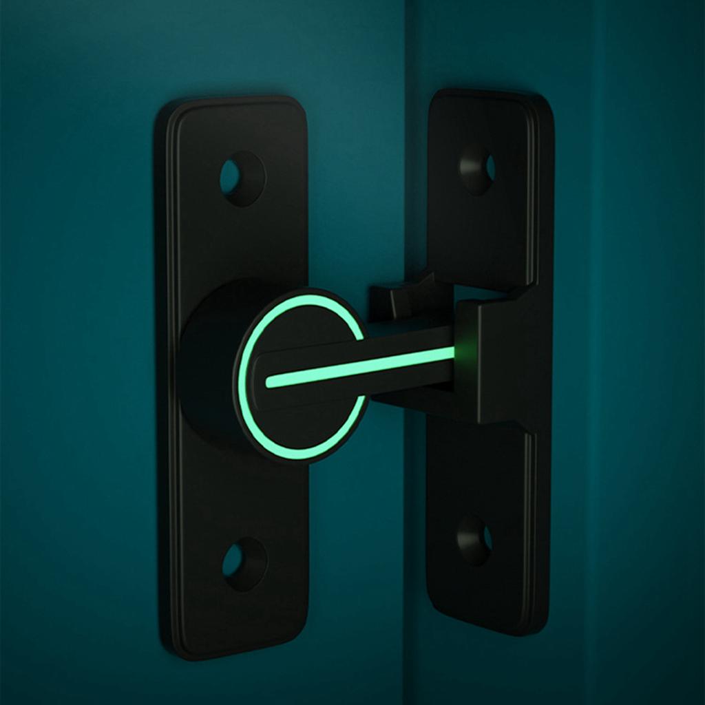 A84E-Barn Door Lock Hardware, 90 Degree Heavy Duty Gate Latches Flip Latch Safety Door Bolt Latch Lock 2 Pack