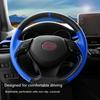 DIY  made paragraph  leather Car Steering Wheel Wrap Cover For Toyota CHR C-HR 2017 2018 Car accessories