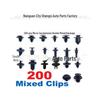 200pcs Mixed Car Door Trim Clips for Toyota, Honda, Ford - Interior Door Panel Fixing Accessories
