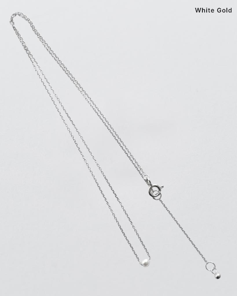 Anotherlayer Mini Pearl Necklace (Silver925)(3Color)