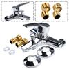 Alloy Basin Faucets Chrome Wall Mounted Hot Cold Water Dual Spout Mixer Tap Concealed Hot And Cold Mixing Valve Accessory