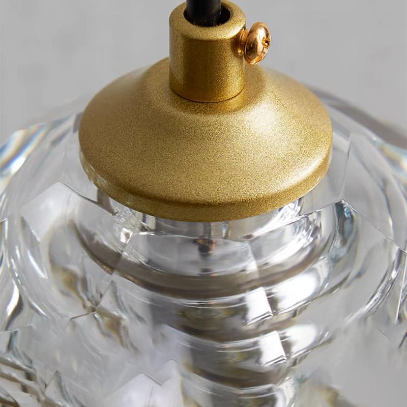 Modern Ceiling Chandelier Crystal Lights Bedroom Bedside Minimalist LED Lights Single Double Head Gold Lamps Dinning Bar Fixture