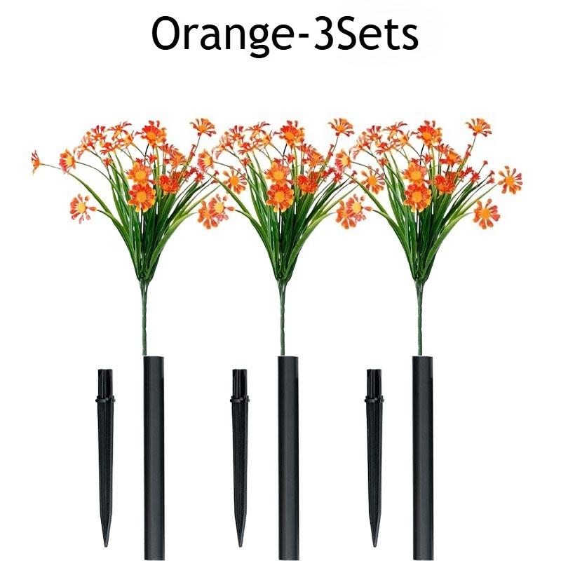 1-10Sets Resistant Artificial Daisies Flowers Fake Foliage Shrubs for Window Box Hanging Farmhouse Indoor Outdoor Decor