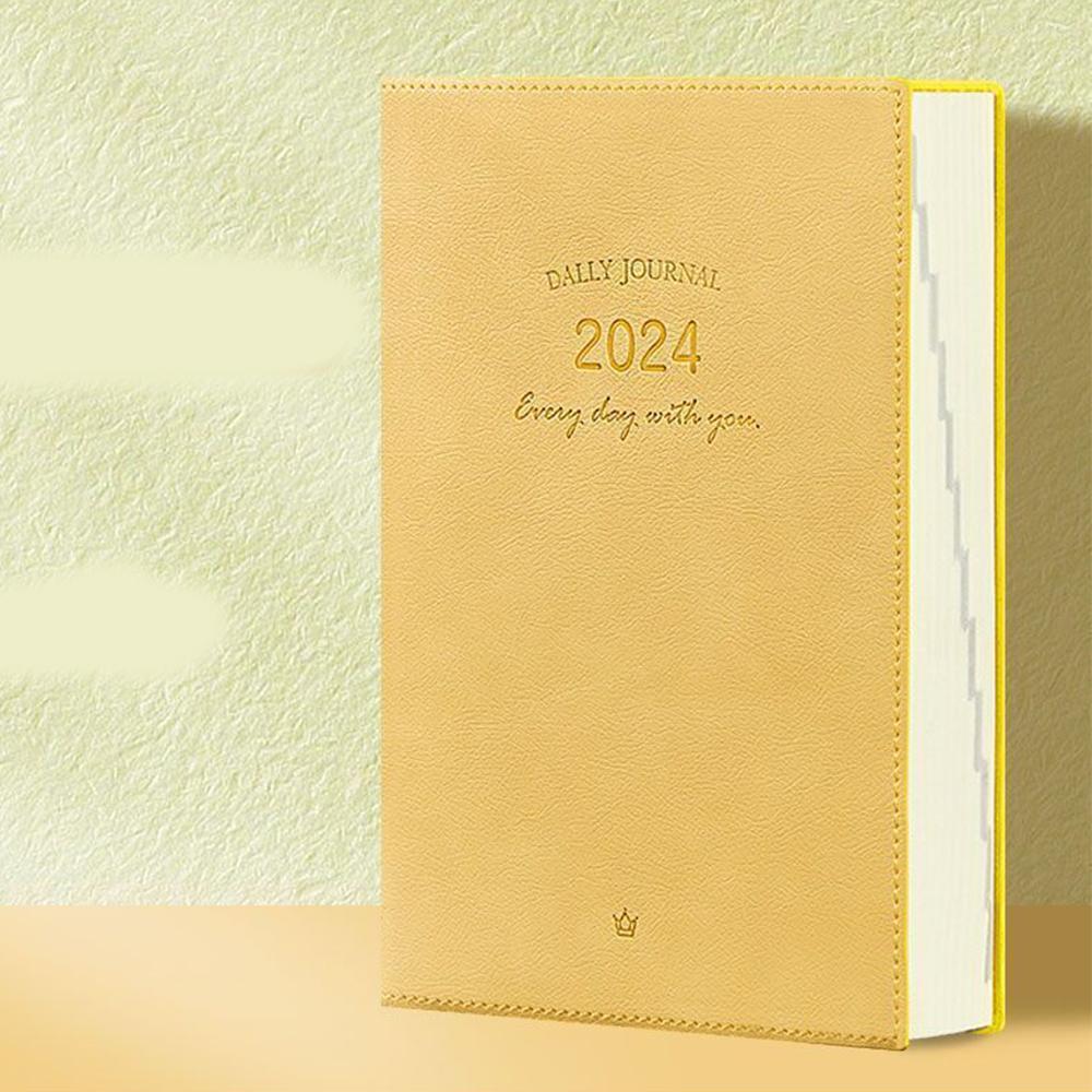 (Logo Can Be Engraved) 2024 Business Schedule, Student Daily Planning, Plan Book, Record Book, Notepad, Notebook, 180 Sheets, 360 Pages