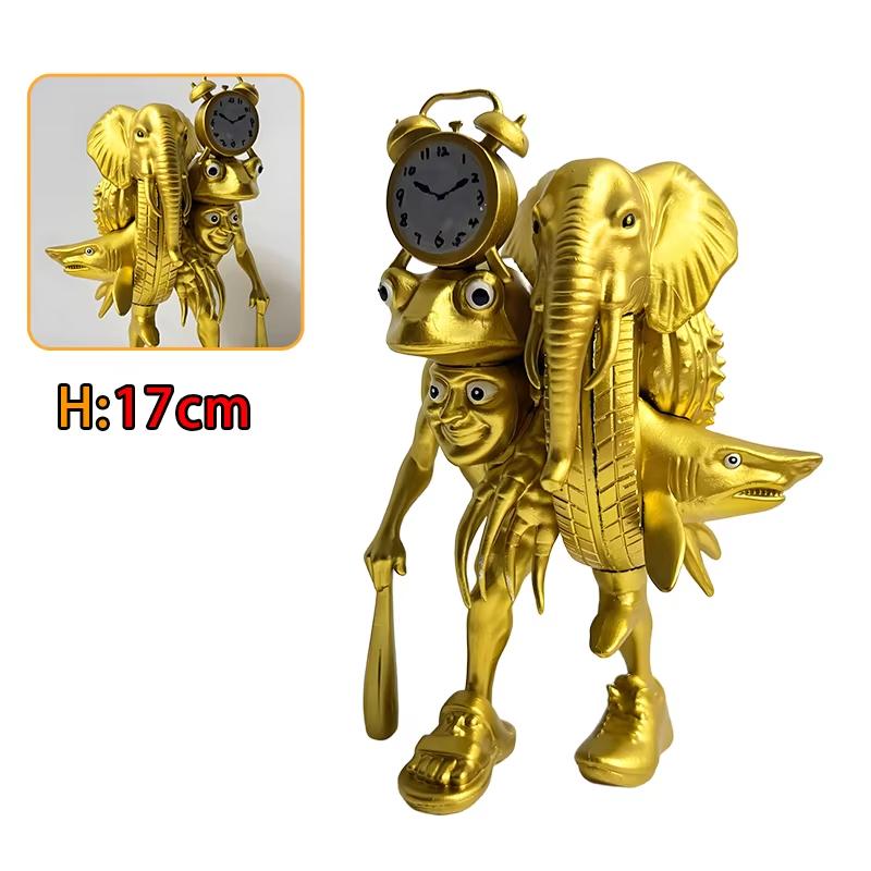 LEUK Tung Tung Tung Sahur Tralalero Tralala Italiaans Hersenkronkel Monster Fusie Editie Anime Actiefiguur Cartoon Sierobject Speelgoed Cadeau