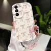 Cute Pink Bow Bracelet Case For Huawei Honor 400 200 Pro 90 Lite X6B X8B X7B X9B X5B X6C X8C X6A X8A X5 X8 X7A X9C X5C X7D X9D