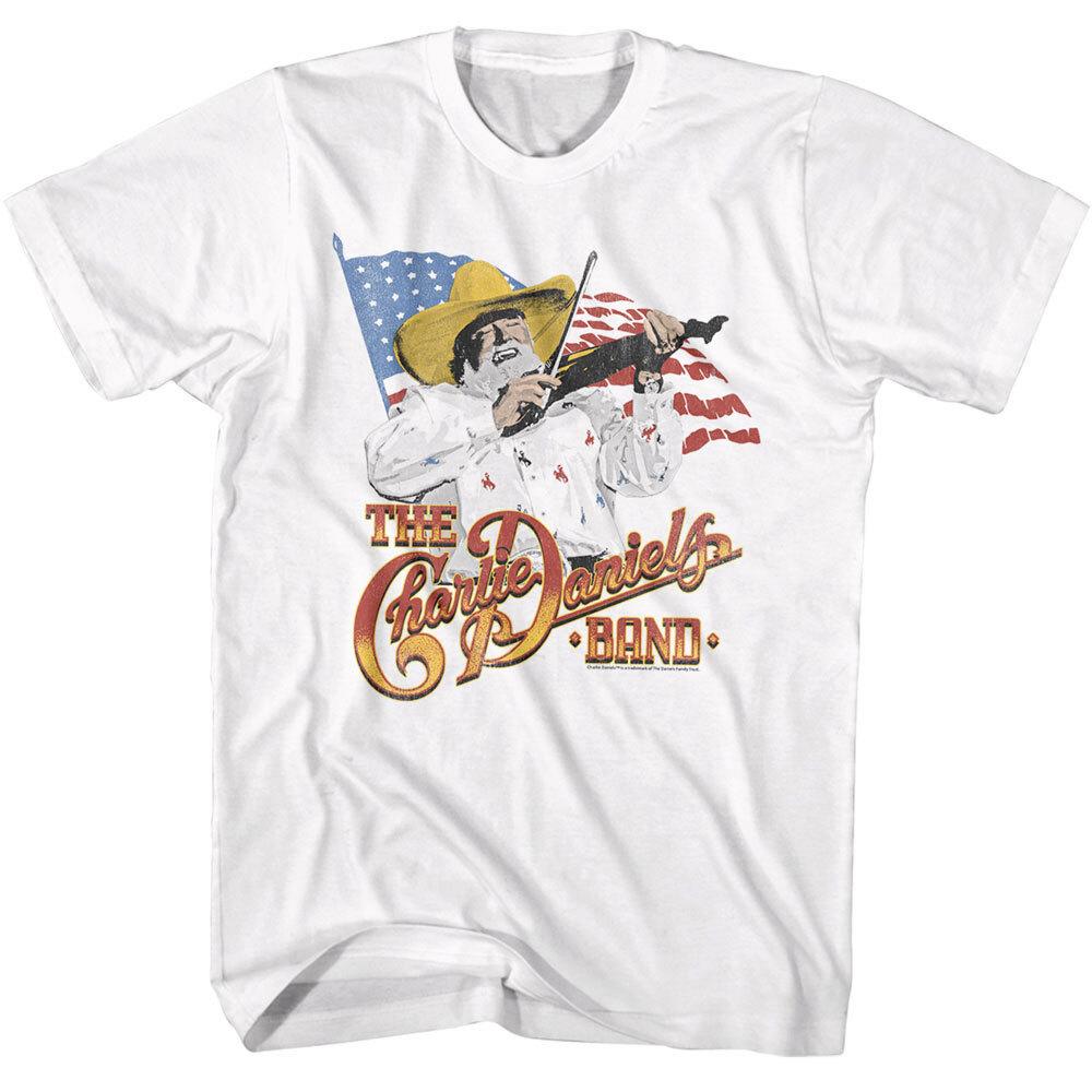 Charlie Daniels Band Star-Spangled Flag Men T Shirt M