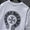 GZ-8926 CHROME HEARTS 2025 Summer New High Quality Cotton Round Neck Loose Large Size Men's and Women's T-shirt Couple T-shirt