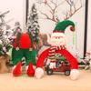 1pcs/set Santa Hugging Tree Christmas Decorations Non-Woven Wire Frame Festive Ornaments for Home Mall Holiday Scene Setup