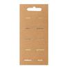 10 feuilles d'autocollants registre papier kraft