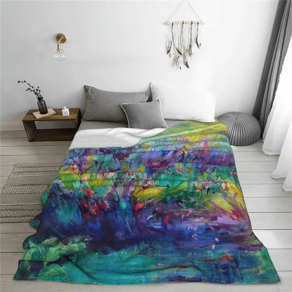 Sacred Pool Blankets Lightweight Fleece Sofa Throw Blanket for Couch Bedding Travel Throws Bedspread Quilt