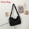 Cotton Girl Sash Bag With Bowknot Closure For Daily Casual Use