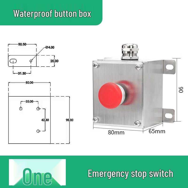 Aokewen Waterproof Explosion-Proof Emergency Stop Button Switch