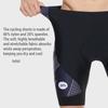 Pantaloncini da ciclismo traspiranti da uomo, imbottiti 4D, antiurto, ad asciugatura rapida, pantaloni corti