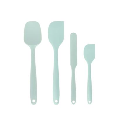 4 Stück Silikonspatel-Set Lebensmittelqualität Antihaft Hitzebeständig Spatel Pfannenwender zum Kochen Backen Mischen Backwerkzeuge