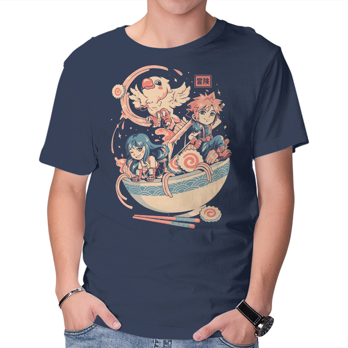 Unisex Crew Neck T-Shirt Adventure Bowl Graphic Short Sleeve Casual Tee S