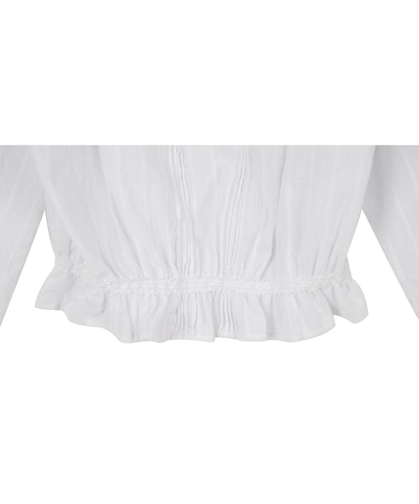 HARDCORE HAPPINESS Lovely Tie Pintuck Blouse