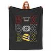 Box Box Box F Tyre Compound Blanket Soft Warm Flannel Throw Blanket Bedding for Bed Living Room Picnic Travel Home Sofa