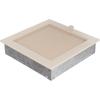 Vent Cover 22x22 Cream with Blinds