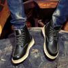 Mode High Top Fallschirmjägerstiefel Herren Herbst Britischer Stil Amerikanisch Retro Kurze Stiefel Arbeitskleidung Lederschuhe Cowboystiefel