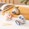 Cute Japanese Ceramic Toothpick & Cotton Swab Holder