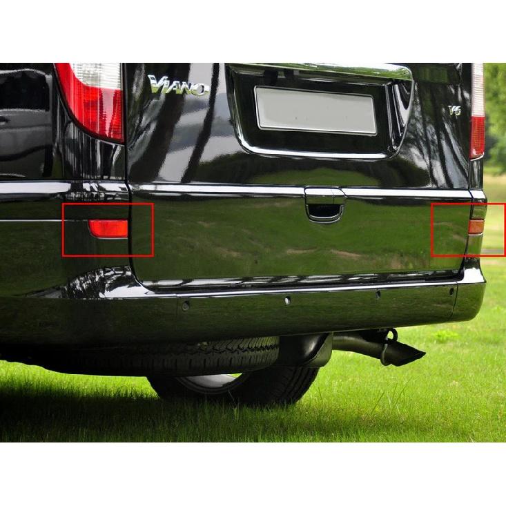 ANGRONG 1 Paar LED Rückstrahler Stoßstange hinten Bremslicht für Mercedes Benz W639 Vito Viano 2003-14