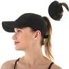 1 szt. Damska Czapka Baseballowa z Krzyżującym się Tyłem na Kucyk, Regulowana, na Wysoki Niesforny Kok, Czapka Ponycap, Szybkoschnąca Czapka, Unisex Szybkoschnące Czapki Trucker