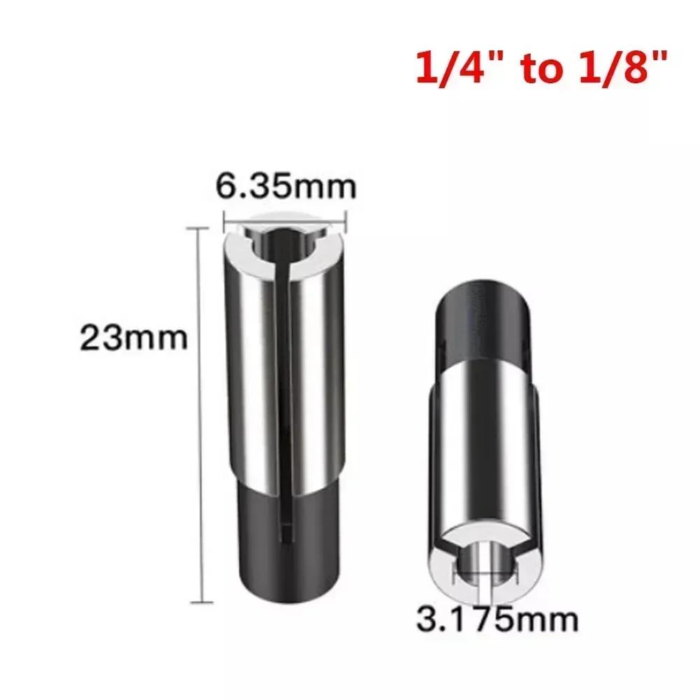 1/2" 1/4" 1/8" Collet Adaptor Shank Reducer Bit CNC Spindle Router 4/6/8/10mm Milling Cutter Toolholding  Chuck Adapter
