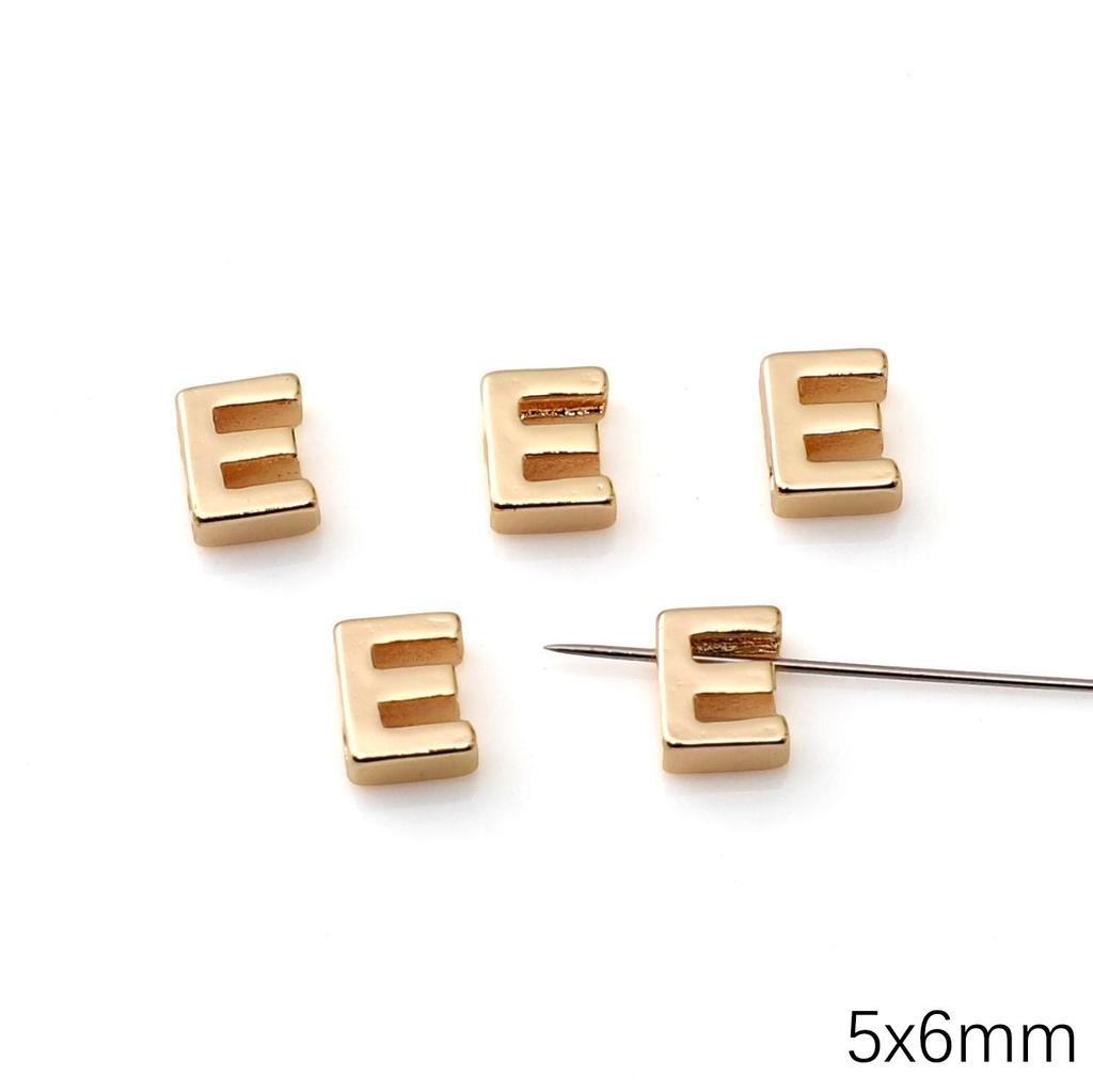Mini Ciondolo Lettera Inglese in Rame per Creazione Gioielli Fai da Te Componenti Accessori