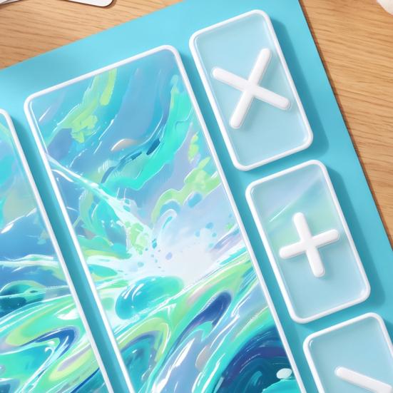 Game Night Essentials Fidget Trading Board Mat, Non-Slip Rubber 18" x 16" Portable with Markers Accept Add Reject for Toys Party Supplies
