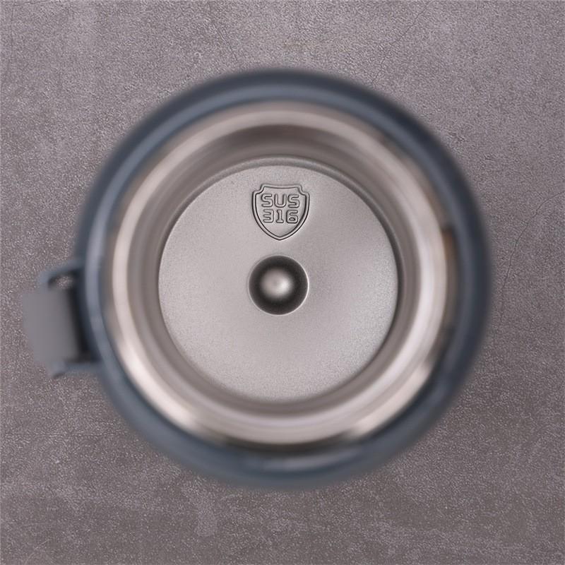 316 Stainless Steel Vacuum Insulated Travel Mug With Tea Strainer Leakproof Lid Carry Rope Office Outdoor Use