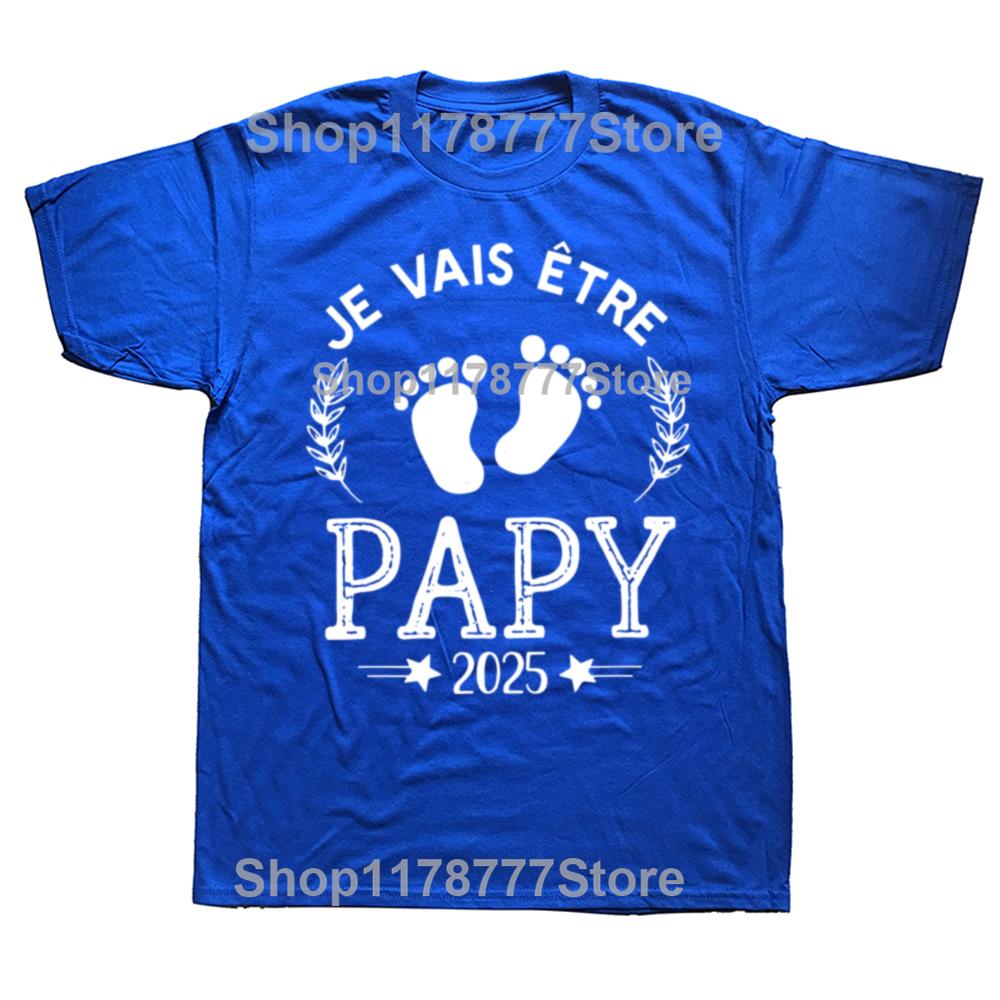 I Will Be A Grandpa In 2025 T Shirt Retro French Humor Future Grandfather Gift Mens Clothing Soft 100 Cotton EU Size Tshirts