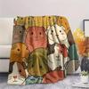 1Pc guinea pig Print Flannel Blanket, High quality Comfortable for All Seasons, Home Decor, Warmth and Comfort, Perfect for Christmas Gifts