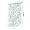 Wallpaper Flowers white and light gray, soft shapes 50x1000